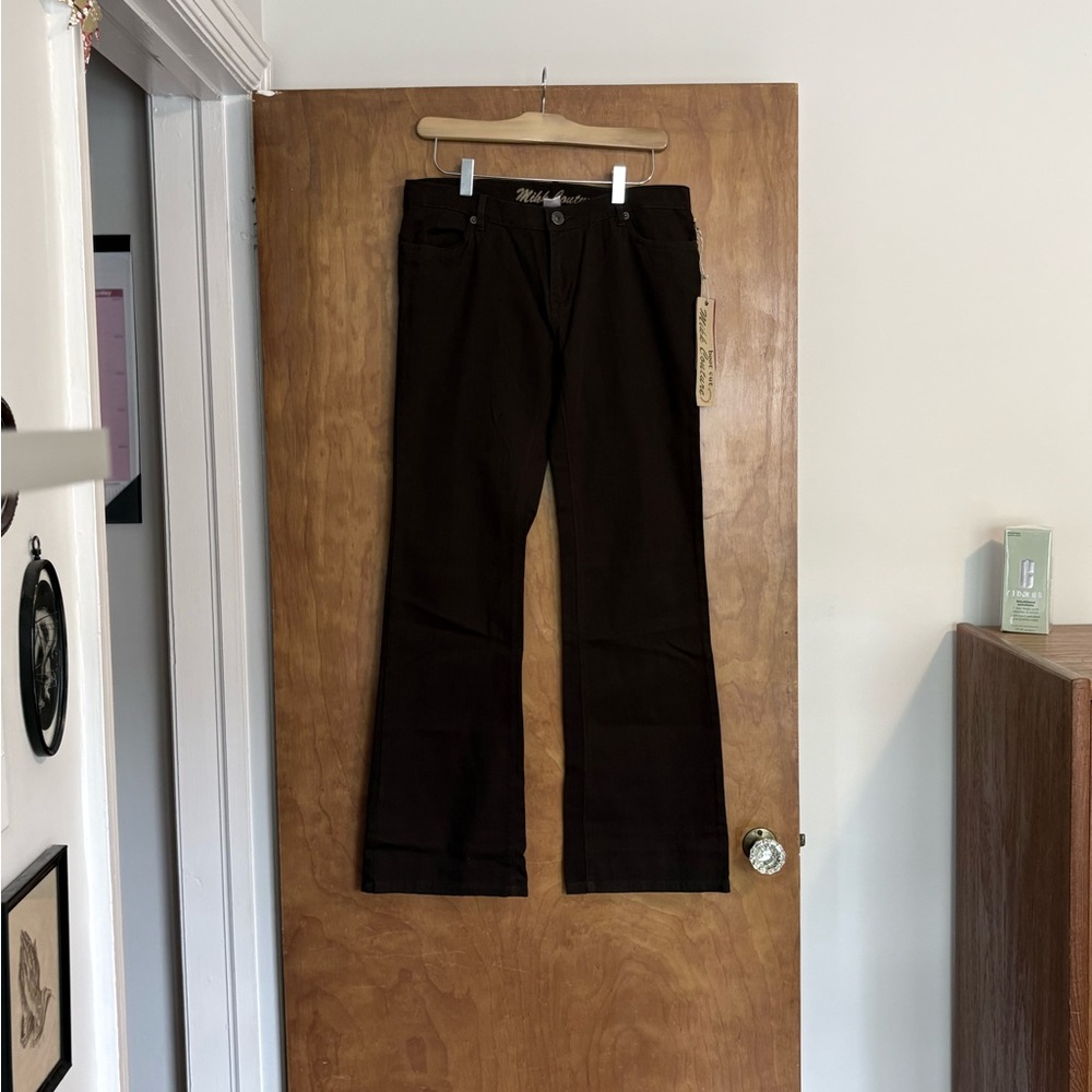 Y2K Bootcut Flare Brown Jeans, Deadstock With Tags / Size 6 Women’s